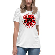 Women's Red Heart Life Relaxed White T-Shirt
