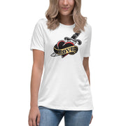 Women's Love Hate Relaxed White T-Shirt