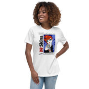 Women's Red Head Relaxed White T-Shirt