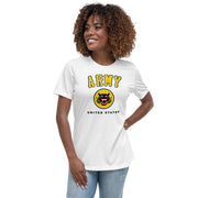 Women's ARMY Relaxed White T-Shirt