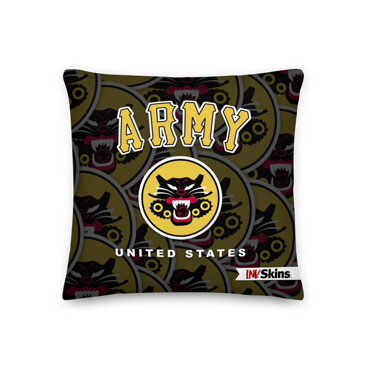 InkSkins ARMY Throw Pillow