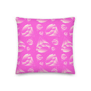 Premium Full Pink Diamond Throw Pillow