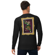 Men's Premium InkSkins Tiger VS Snake  Black Long Sleeve Fitted Crew