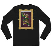 Men's Premium InkSkins Tiger VS Snake  Black Long Sleeve Fitted Crew