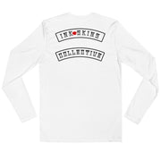 Men's Premium Skully InkSkins Collective White Long Sleeve Fitted Crew