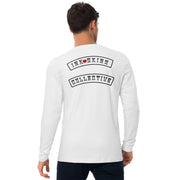 Men's Premium Skully InkSkins Collective White Long Sleeve Fitted Crew