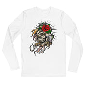 Men's Premium Currency White Long Sleeve Fitted Crew