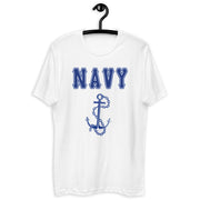 Men's Premium Navy White T-shirt