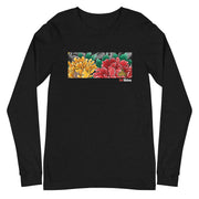 Women's Premium Peonies Long Sleeve Crew