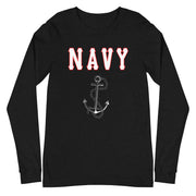 Premium Women's NAVY Black Long Sleeve Crew