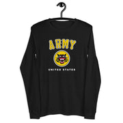 Women's Premium ARMY Black Long Sleeve Crew