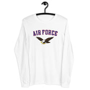 Women's Premium AIR FORCE White Long Sleeve Crew